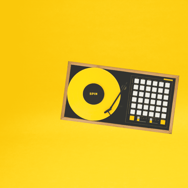 SPIN AI music synthesizer spinning